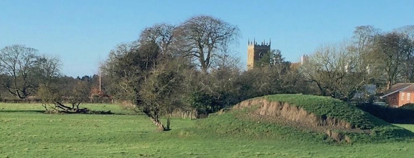 The picture shows St Mary's Church from Claxby Park